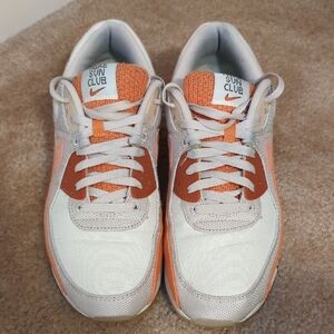 Nike Orange and White Athletic Sneakers